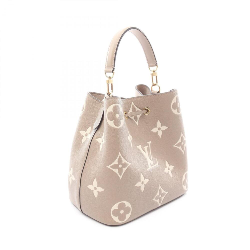Louis Vuitton Bicolor Leather Tourtrell Empreinte Shoulder NeoNoe Bag Beige